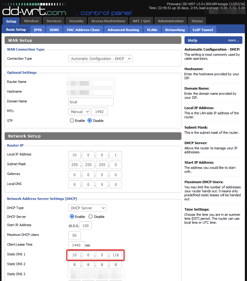 adguard home change ip address